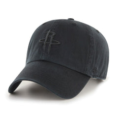 Houston Rockets '47 Black on Black Clean Up Adjustable Hat | 47 brand shop