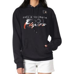 Philadelphia Flyers G-III 4Her by Carl Banks Shadow Logo Fleece Pullover Hoodie Black