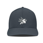 San Jose Sharks Levelwear Rise Slate & Snow Structured Flex Hat Charcoal