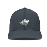 Minnesota Wild Levelwear Rise Slate & Snow Structured Flex Hat Charcoal