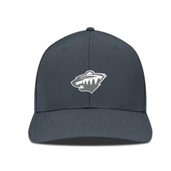 Minnesota Wild Levelwear Rise Slate & Snow Structured Flex Hat Charcoal
