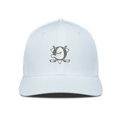 Anaheim Ducks Levelwear Rise Slate & Snow Structured Flex Hat White