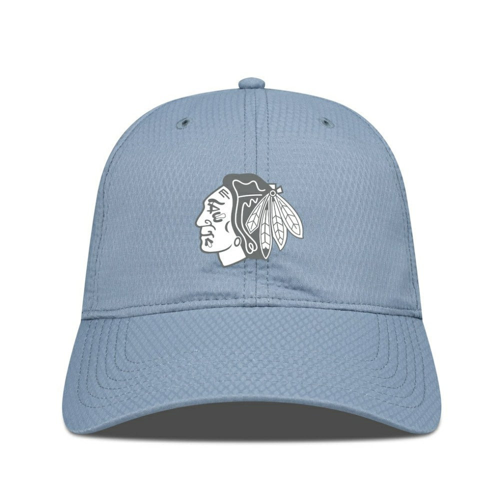 Chicago Blackhawks Levelwear Matrix Slate & Snow Unstructured Adjustable Hat Blue
