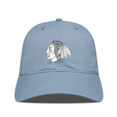 Chicago Blackhawks Levelwear Matrix Slate & Snow Unstructured Adjustable Hat Blue