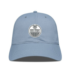 Edmonton Oilers Levelwear Matrix Slate & Snow Unstructured Adjustable Hat Blue