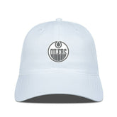 Edmonton Oilers Levelwear Matrix Slate & Snow Unstructured Adjustable Hat White