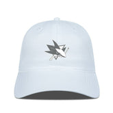 San Jose Sharks Levelwear Matrix Slate & Snow Unstructured Adjustable Hat White