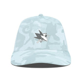 San Jose Sharks Levelwear Clash Slate & Snow Meshback Flex Hat Camo