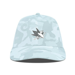 San Jose Sharks Levelwear Clash Slate & Snow Meshback Flex Hat Camo