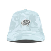 Columbus Blue Jackets Levelwear Clash Slate & Snow Meshback Flex Hat Camo