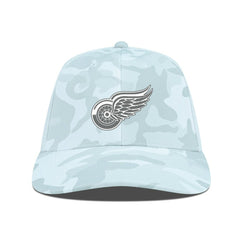 Detroit Red Wings Levelwear Clash Slate & Snow Meshback Flex Hat Camo