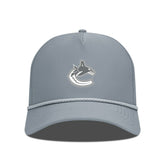 Vancouver Canucks Levelwear Gordon Slate & Snow Rope Adjustable Hat Gray
