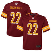 Jacory Croskey-Merritt Washington Commanders Youth Team Game Jersey - Burgundy | Nike online