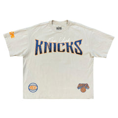 New York Knicks Legend Row Collection Premium T-Shirt - Cream on sale
