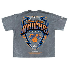 New York Knicks Banner Era Collection Premium T-Shirt - Gray | New Era online