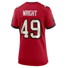 Owen Wright Tampa Bay Buccaneers Women's Team Game Jersey - Red | Nike outlet