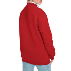 Buffalo Bills Starter Women's Arch Stripe Fleece Sweatshirt - Red online