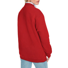 Buffalo Bills Starter Women's Color Shading Team Logo Fleece Sweatshirt - Red discount