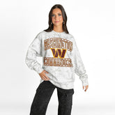 Washington Commanders Gameday Couture Women's Whiteout Oversized Premium Fleece Sweatshirt - Arctic Camo outlet