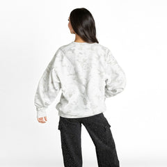 Baltimore Ravens Gameday Couture Women's Whiteout Oversized Premium Fleece Sweatshirt - Arctic Camo sale