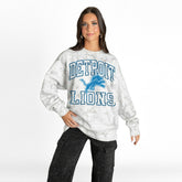 Detroit Lions Gameday Couture Women's Whiteout Oversized Premium Fleece Sweatshirt - Arctic Camo outlet