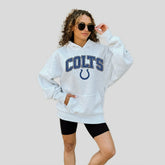 Indianapolis Colts Gameday Couture Women's Fan Edition Premium Weight Hoodie - Ash on sale