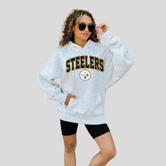 Pittsburgh Steelers Gameday Couture Women's Fan Edition Premium Weight Hoodie - Ash cheap