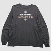 New Orleans Saints 2000s Long Sleeve T-Shirt - Black Vintage discount
