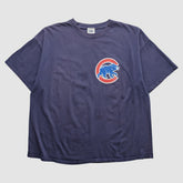 Chicago Cubs Lee Apparel 2000s T-Shirt - Navy Vintage