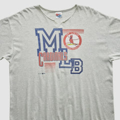 St. Louis Cardinals Hanes 1993 T-Shirt - Heather Gray Vintage