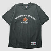 Baltimore Orioles Majestic 1999 T-Shirt - Charcoal Vintage