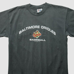 Baltimore Orioles Majestic 1999 T-Shirt - Charcoal Vintage
