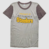 Pittsburgh Steelers Trench 80s T-Shirt - Heather Gray Vintage on sale