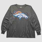 Denver Broncos 2010s Long Sleeve T-Shirt - Dark Heather Gray Vintage cheap