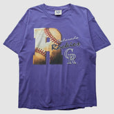 Colorado Rockies Lee Apparel 90s T-Shirt - Purple Vintage