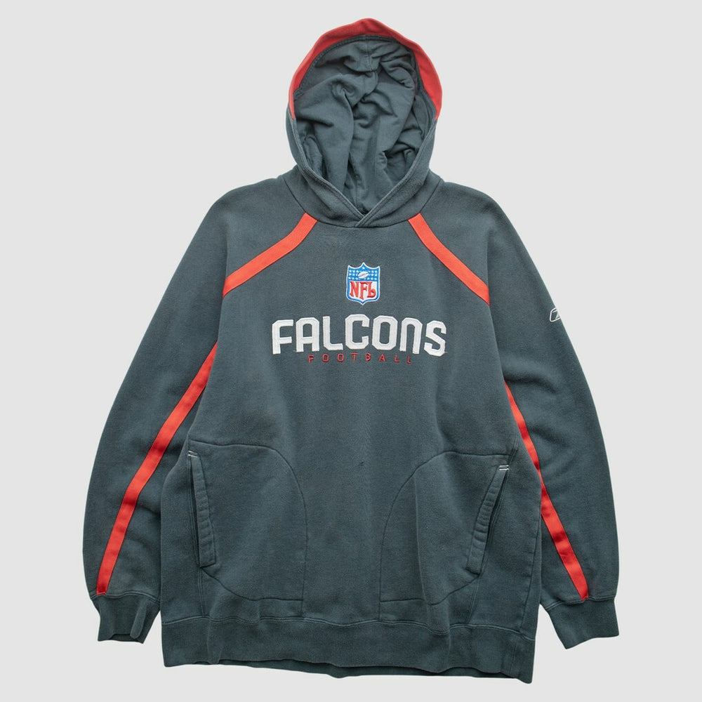 Atlanta Falcons Reebok 2000s Pullover Sweatshirt - Charcoal Vintage on sale