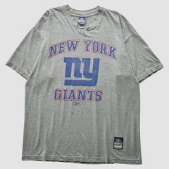 New York Giants Reebok 2000s T-Shirt - Heather Gray Vintage on sale