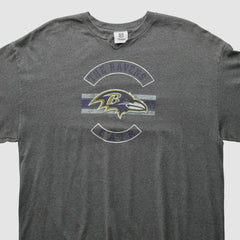Baltimore Ravens NFL 2010s Long Sleeve T-Shirt - Dark Heather Gray Vintage sale