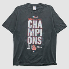 St. Louis Cardinals Majestic 2011 T-Shirt - Charcoal Vintage