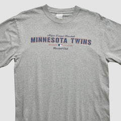 Minnesota Twins Majestic 2002 T-Shirt - Heather Gray Vintage