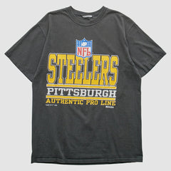 Pittsburgh Steelers Russell 1995 Pullover T-Shirt - Black Vintage sale