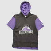 Colorado Rockies Starter 90s Pullover Sweatshirt - Black Vintage