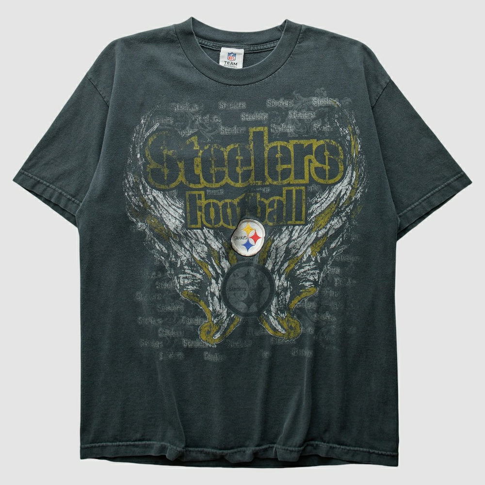 Pittsburgh Steelers NFL 2010s T-Shirt - Charcoal Vintage online