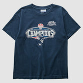New England Patriots Reebok 2004 T-Shirt - Navy Vintage sale