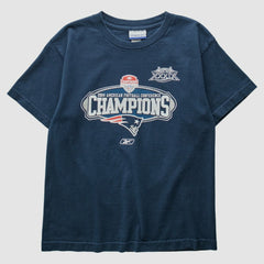 New England Patriots Reebok 2004 T-Shirt - Navy Vintage sale