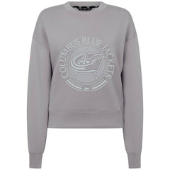 Columbus Blue Jackets Levelwear Women's Slate & Snow Sponge Tri-Blend Sweatshirt Gray