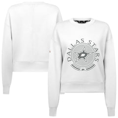 Dallas Stars Levelwear Women's Slate & Snow Sponge Tri-Blend Sweatshirt White