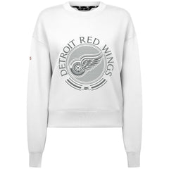 Detroit Red Wings Levelwear Women's Slate & Snow Sponge Tri-Blend Sweatshirt White