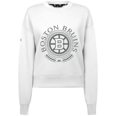 Boston Bruins Levelwear Women's Slate & Snow Sponge Tri-Blend Sweatshirt White