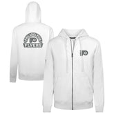 Philadelphia Flyers Levelwear Podium Chenille Logo Full-Zip Hoodie White